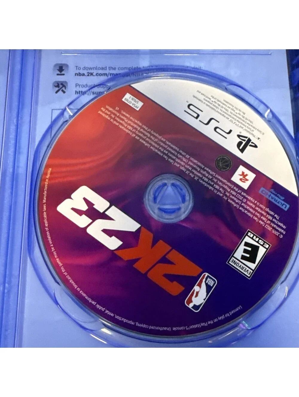NBA 2K23 (Sony PlayStation 5, PS5, 2022) No Manual